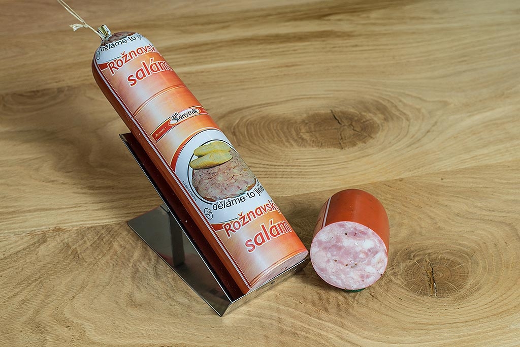 Rožnavský salám - Bezlepkový výrobek - rožnavský salám s obsahem 70% masa.